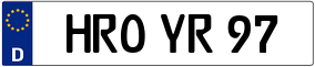 Truck License Plate